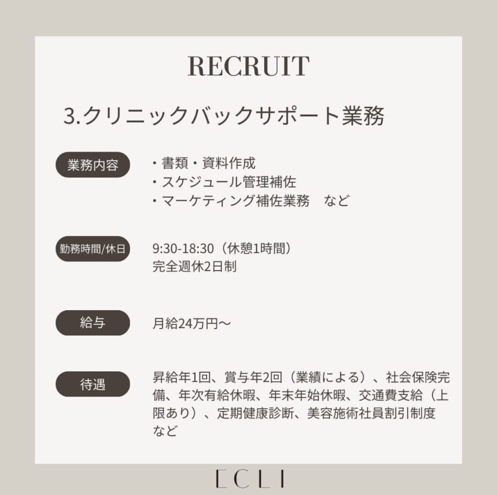 クリニックバックサポート